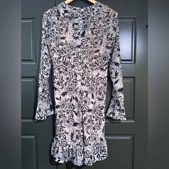 For Love and Lemons Gracie Mini Dress Cream Floral - Picture 5 of 10